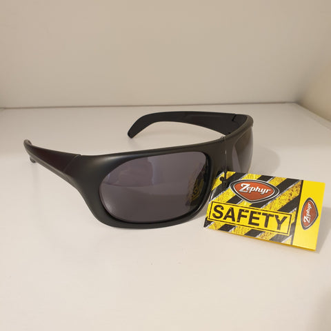Safety Sunglasses - Medium Impact - Black with Black Lenses