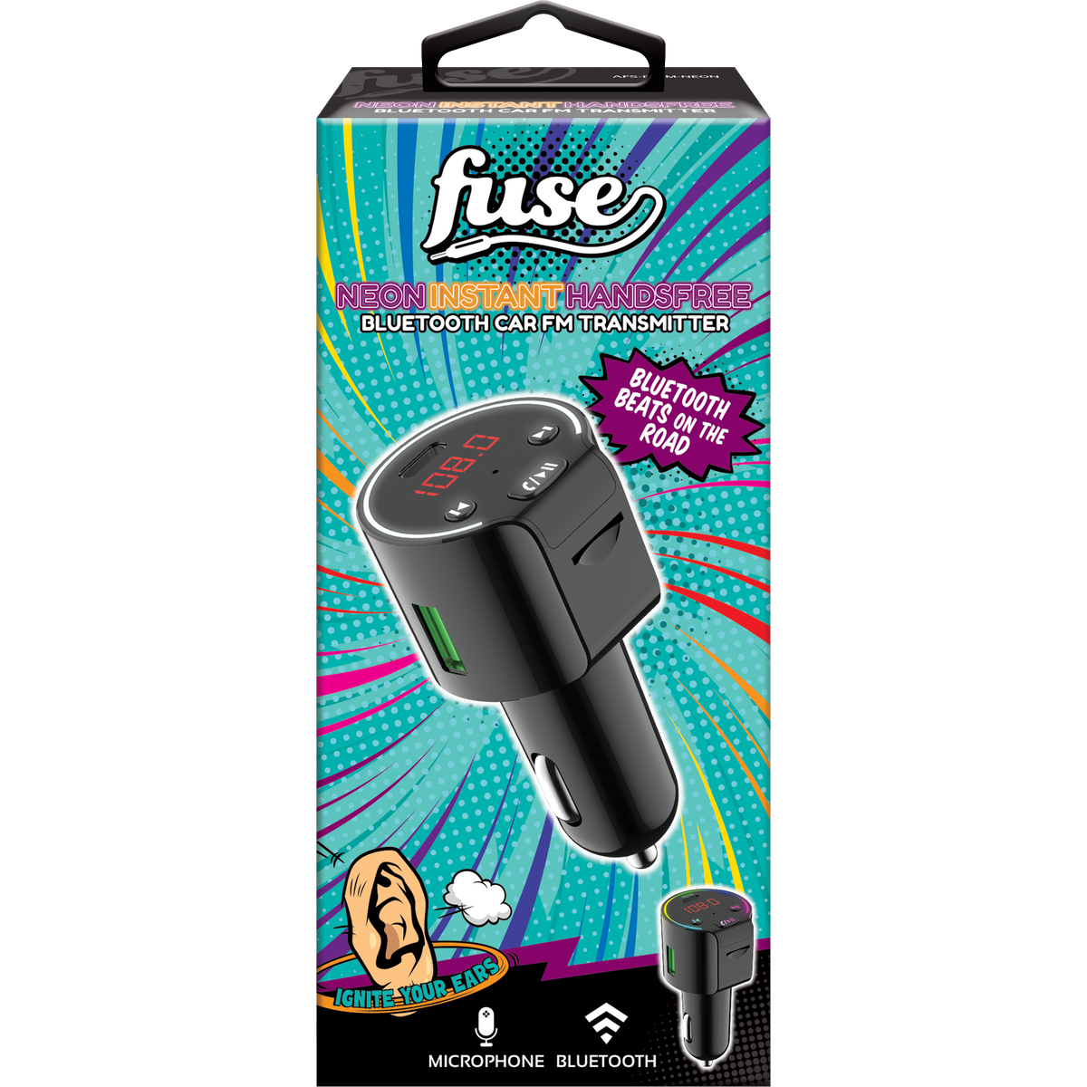 Fuse Neon Bluetooth Car Adapter make any car Bluetooth capable