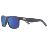 Riot - Matt Black + inner temple print / Blue Flash