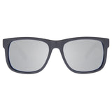 Riot - Matt Black + inner temple print / Silver Flash