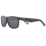 Riot - Matt Black + inner temple print / Smoke