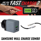 Samsung / Android FAST CHARGE Combo - Wall Charger + Cable
