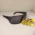 Safety Sunglasses - Medium Impact - Black with Black Lenses