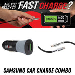 Samsung / Android FAST CHARGE Combo - Car Charger + Cable