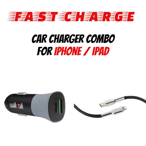 fast charger car bullet and fast charge cable for iphone or ipad